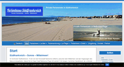 Desktop Screenshot of ferienhaus-sued-frankreich.de